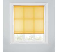 A.Unique Home Premium Trimmable Daylight Roller Window Blind - Light Filtering Fabric,Child Safe Chain for Bedroom,Kitchen,Living Room - 4FT - OCHRE - 120cm (W) x 170cm (L) | 47.2" (W) x 66.9" (L)