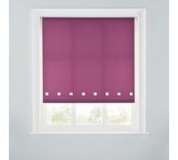 A.Unique Home Premium Trimmable Square Eyelet Roller Window Blind - Light Filtering Fabric, Easy Fit, Child Safe Chain for Bedroom, Kitchen,Living Room. 4FT - AUBERGINE - 120cm x 170cm (47.2" x 66.9")