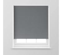 Trimmable Blackout Roller Blind - 2FT - CHARCOAL - 60cm(W) x 170cm(L)