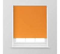 A.unique Home Premium Trimmable Thermal Blackout Roller Window Blind - 2Ft - Orange - 60Cm (W) X 170Cm (L)