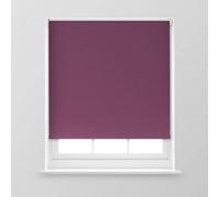 A.unique Home Premium Trimmable Thermal Blackout Roller Window Blind - 3Ft - Aubergine - 90Cm (W) X 170Cm (L)