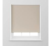 A.unique Home Premium Trimmable Thermal Blackout Roller Window Blind - 4Ft - Taupe - 120Cm (W) X 170Cm (L)