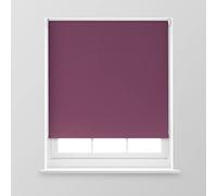 A.Unique Home Premium Trimmable Thermal Blackout Roller Window Blind in a Variety of Colours and Sizes Ideal for any Room - 3FT - Aubergine - 90cm (W) x 170cm (L) | 35.4" (W) x 66.9" (L)