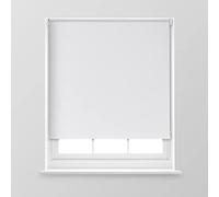A.Unique Home Premium Trimmable Thermal Blackout Roller Window Blind in a Variety of Colours and Sizes Ideal for any Room - 4FT - White - 120cm (W) x 170cm (L) | 47.2" (W) x 66.9" (L)