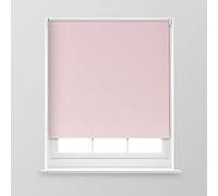 A.Unique Home Premium Trimmable Thermal Blackout Roller Window Blind in a Variety of Colours and Sizes Ideal for any Room - 5FT - BLUSH PINK - 150cm (W) x 170cm (L) | 59" (W) x 66.9" (L)