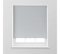A.Unique Home Premium Trimmable Thermal Blackout Roller Window Blind in a Variety of Colours and Sizes Ideal for any Room - 4FT - Grey - 120cm (W) x 170cm (L) | 47.2" (W) x 66.9" (L)