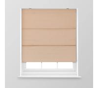 A.Unique Home Textured Weave Dimout Roman Window Blind in a Variety of Colours and Sizes Ideal for any Room. (Natural, 180cm x 170cm (70.8" x 66.9") (6FT))