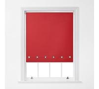 A.Unique Stylish Home Trimmable Square Eyelet Roller Window Blind in a Variety of Colours and Sizes - 6FT - Red - 180cm (W) x 170cm (L) | 70.8" (W) x 66.9" (L)