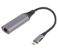 A-USB3C-LAN-01 Adapter RJ45 Female, USB C Male 0.15m Black 1Gbps GEMBIRD