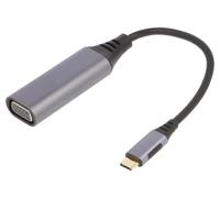 A-USB3C-VGA-01 Adapter USB 3.0 D-Sub 15pin HD Female, USB C Male 0.15m BEMBIRD