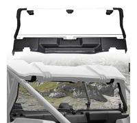 A & UTV PRO Rear Full Windshield for 2024 Polaris RZR XP 1000, Heavy Duty Clear Tough Windscreen, Rear Dark Tinted Window Accessories