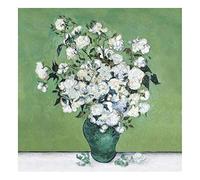 A Vase of Roses Blank Greeting Card Produced from Oil on Canvas Vincent Van Gogh- Any Occasion/Birthday