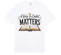 A Verse in Context Matters Bible Apologetics Christian Quote Comfort Colors Adult Heavyweight T-Shirt