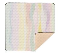 A Vertical Ai Illustration of Pastel Colors Large Sturdy Baby Playmat for Floor 1-Piecing Infant Play Activity Mat for Baby Toddler Infant, 50'' x 50''