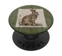 A Very British Hare Rabbit Easter Bunny Spring Springtime PopSockets Adhesive PopGrip