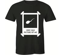 A Very Old Picture of Me Funny Sexual Humor Shirt Party Gift Men's T-Shirt Tee Black(Small)