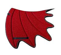A Very Special Dragon Shaped Wing Saddle pad Made of Thick Memory Fabric, Equipped with Sparkling Rhinestone Decorative Strips, and Lined with Sweat Wicking Material. (Red, Large)