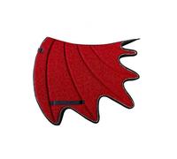 A Very Special Dragon Shaped Wing Saddle pad Made of Thick Memory Fabric, Equipped with Sparkling Rhinestone Decorative Strips, and Lined with Sweat Wicking Material. (Red, Medium)