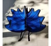 A Very Special Dragon Shaped Wing Saddle pad Made of Thick Memory Fabric, Equipped with Sparkling Rhinestone Decorative Strips, and Lined with Sweat Wicking Material. (Royal Blue, Large)