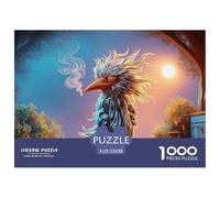 A Very Tired And Sleepy Bird 1000 Pieces Extra-thick Cardboard Jigsaw Puzzle Bundle Quirky Odd Bird Challenging And Educational Creative Game Jigsaw Gifts for Family, Friends 52x38cm/1000pcs
