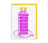 A Very Very Very Happy Birthday Cake Greeting Card
