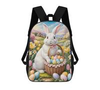 A Vibrant Easter Card in Soft Pastel Tones with Accents of Gold And Pastel Pink. In The Ce Backpack School Rucksack Casual Daypacks School Work Travel Bag for Men, Women & Teenage Boys 17inch