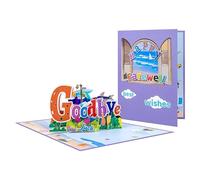 A Vibrant Goodbye & Good Luck 3D Pop Up Happy Farewell Card