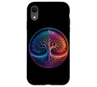 A vibrant tree is adorned with a myriad of colors Case for iPhone XR