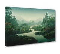 A Victorious Forest Canvas Print | Gallery Wrapped 30mm Frame Wall Art | 30x20 inches | Ready to Hang | Contemporary Landscape Picture | Living Room Bedroom Lounge Office