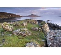 A view of Balmeanach looking at the sound of Raasay and the distinctive Ben Tianavaig on Skye. Poster Print by Loop Images Ltd. (17 x 11)