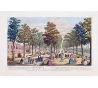 A View of St. James's Park taken near the Stable Yard Comprehending St. James's Palace Westminster Abby Whitehall etc. After a hand-coloured engraving published circa 1750 Poster Print by Ken Welsh
