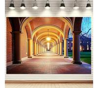 A vintage brick wall and corridor scene background - suitable for birthdays and anniversaries