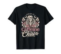 A Vintage Mama is just Fueled by Caffeine and Spooky Chaos T-Shirt