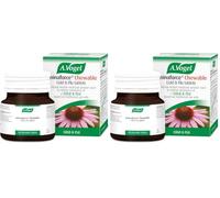 A.Vogel Echinaforce Chewable Cold & Flu Tablets | Relieve Cold & Flu Symptoms | Extracts of Fresh Echinacea | 80 Tablets (Pack of 2)