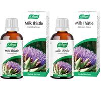 A.Vogel Milk Thistle Complex Drops 100 ml | Liquid Herbal Supplement with Milk Thistle + Artichoke, Dandelion, Peppermint & Boldo | Convenient Dropper for Daily Use (Pack of 2)
