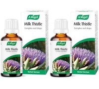 A.Vogel Milk Thistle Complex Drops 50 ml | Liquid Herbal Supplement with Milk Thistle + Artichoke, Dandelion, Peppermint & Boldo | Convenient Dropper for Daily Use (Pack of 2)
