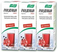 A.Vogel Molkosan Fruit | Prebiotic Formula Providing Gut Health Support | Ariona Berry & Pomegranate | 600ml (Pack of 3 x 200ml)