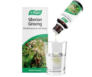 A.Vogel Siberian Ginseng Eleutherococcus Drops | Herbal Food Supplement | Made from Siberian Ginseng Root | Suitable for Vegans | 50ml
