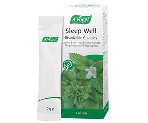 A.Vogel Sleep Well Dissolvable Granules | Sleep Supplement | Pour Directly into Mouth | Natural Orange Flavour | Extracts of Lemon Balm & Lettuce & Magnesium | 7 Day Pack