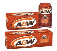 A & W Root Beer 355ml Cans (2 X 12 Pack) - Total 24 Cans