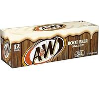 A&W Root Beer No Caffeine Soft Drink - 12 x 355ml Cans | Caffeine-Free Creamy Root Beer | Full Case | Imported Soft Drink