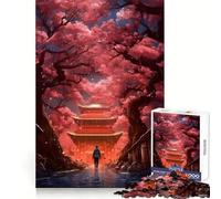 A Walk Among Cherry Trees 1000 Piece Jigsaw Puzzle for Adults Mindful Game High Def Print Happy Challenge Thoughtful Gift (38x52cm)