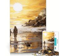 A Walk on The Beach Jigsaw Puzzles for Adults 1000 Brain Exercise Smooth Cut Home Activity (38x52cm)
