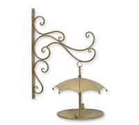 A wall mount iron bird feeder replica retro design decoration