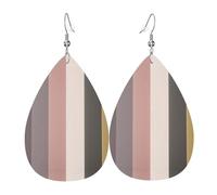 A warm and rustic colour scheme Leather earrings, teardrop-shaped pendant jewelry, versatile and stylish women's accessories.