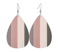 A Warm And Rustic Colour Scheme Leather Earrings, Women'S Accessories, Suitable For Everyday Wear, Commuting And Travel.