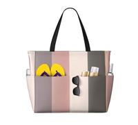 A warm and rustic colour scheme Multifunctional Beach Travel Bag Multi Pocket Fashionable Design Suitable for Various Outdoor Venues