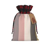 A warm and rustic colour scheme Two Color Drawstring Gift Bag M Beautiful Convenient Suitable For Christmas Birthdays