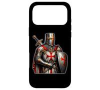 A Warrior of Christ Knights Templar Distressed Cross Men Case for iPhone 17 Pro Max