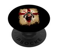 A Warrior of Christ Knights Templar Distressed Cross PopSockets Adhesive PopGrip
